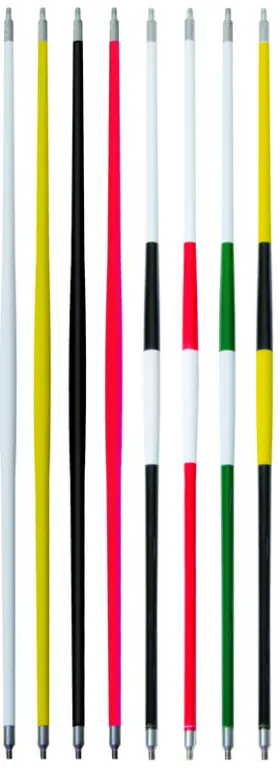 Jr. Tournament Flag Rods - Red & White